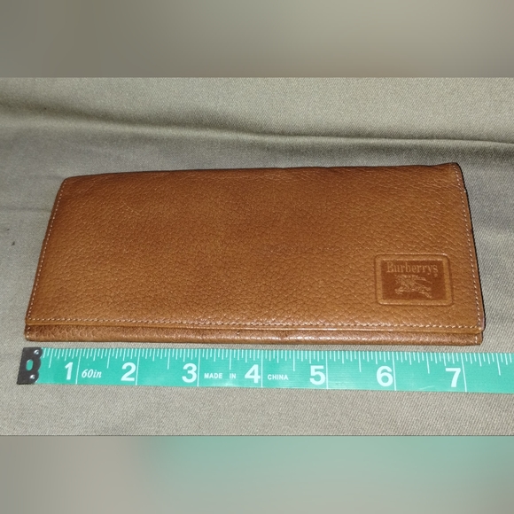 VINTAGE BURBERRYS OF LONDON BI-FOLD LONG SOFT LEATHER WALLET ~ AUTHENTIC ~ NICE! - Picture 14 of 14